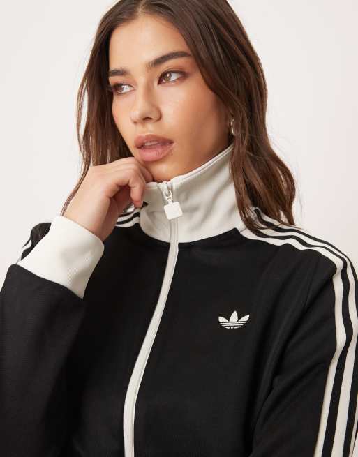 adidas Originals – Classic – Trainingsoberteil in Schwarz / Weiß, 3 von 4