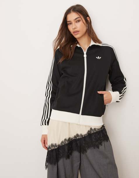 adidas Originals - Classic - Trainingstop in zwart / wit - view 1