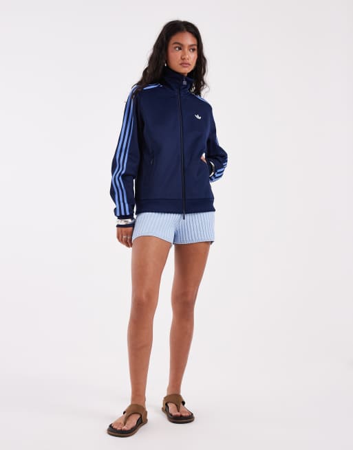 adidas Originals classica giacca da tuta navy e blu, 2 di 4