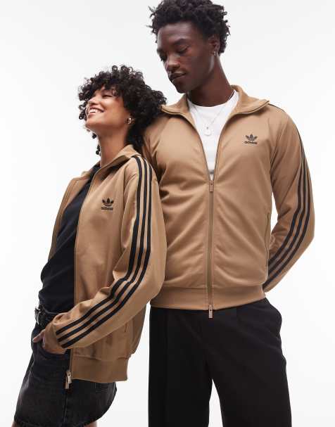 adidas Originals Classic track top in beige