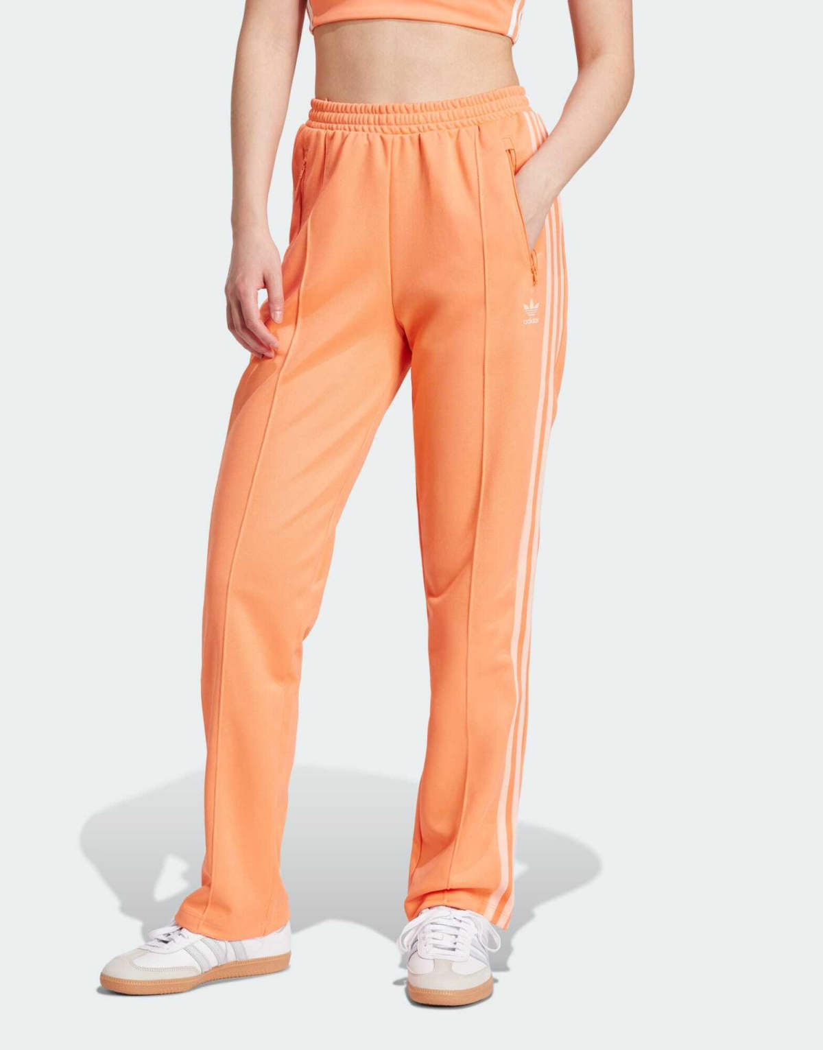 adidas Originals Classics track pants in coral