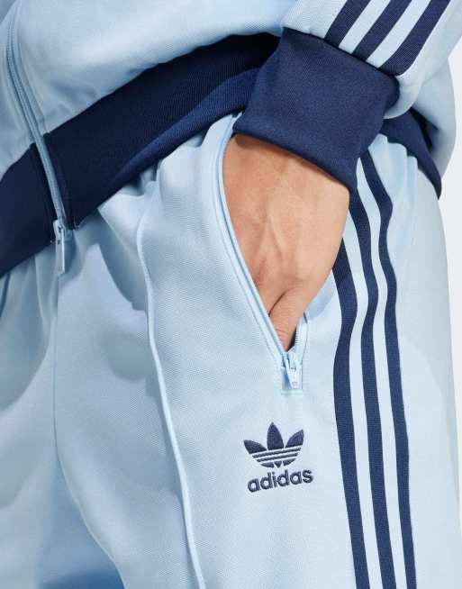 adidas Originals Classics track pants in light blue, 2 of 4