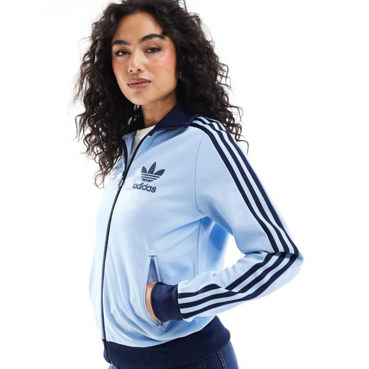 adidas Originals Classics track top in blue | ASOS