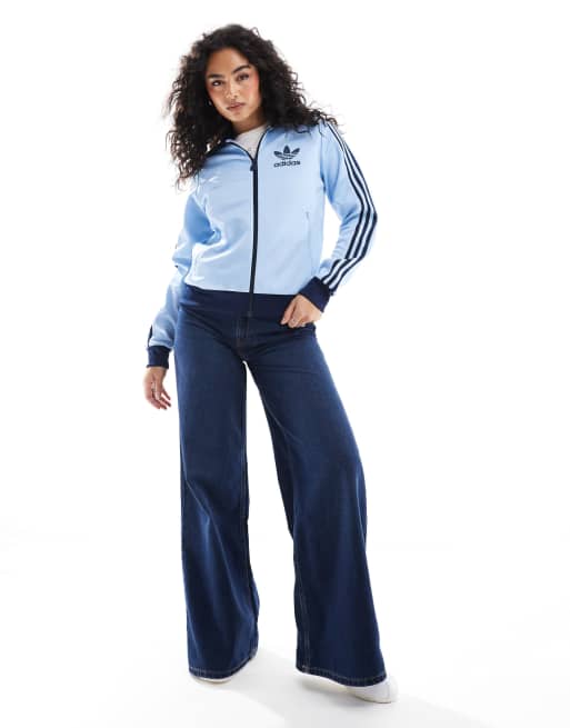 adidas Originals Classics track top in blue, 4 of 4