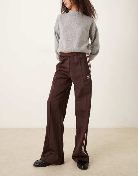adidas Originals - Classics - Trainingsbroek in bruin en roze - view 1