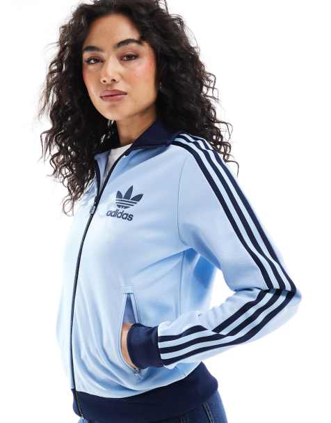 adidas Originals - Classics - Trainingstop in blauw - view 1