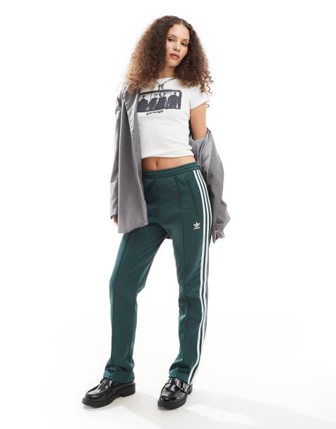adidas Originals – Classics – Zielone spodnie dresowe - view 1