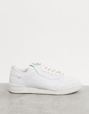 adidas originals continental 80 trainers in white & grey