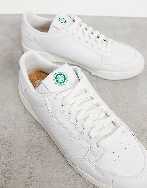 adidas Originals Clean Classics Sustainable Continental 80 trainers in white