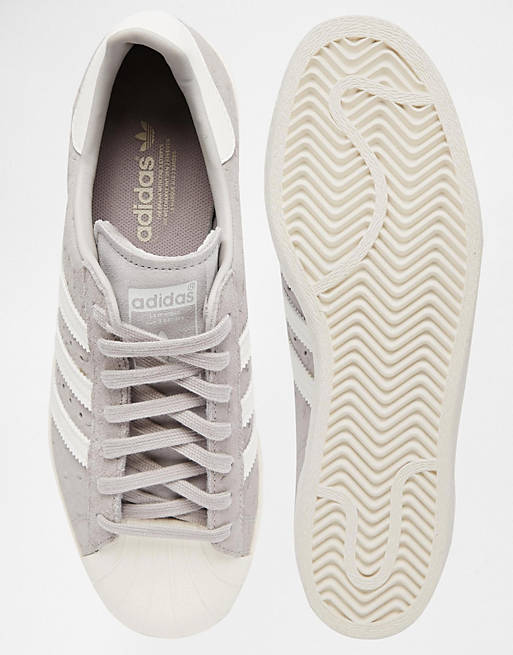 adidas Originals Clear Granite Superstar 80's Sneakers ورد الروز