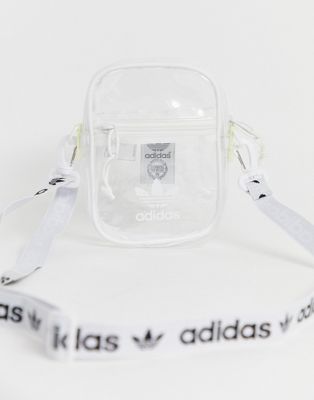 adidas Originals clear multiway festival bag in white | ASOS
