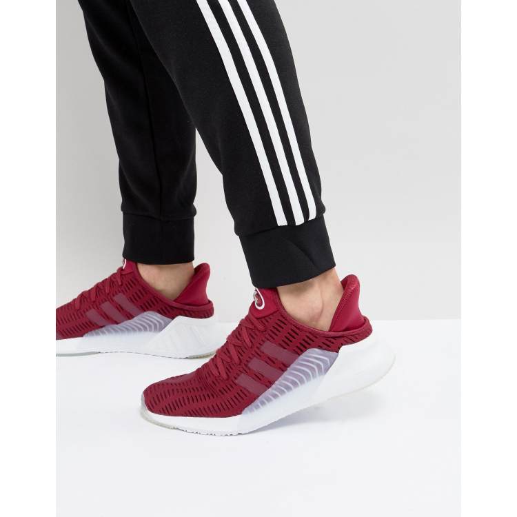 adidas originals climacool sneakers in burgundy