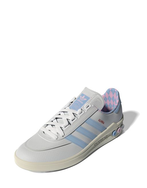 adidas Originals CLMBA trainers in white and blue