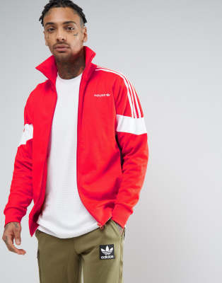 adidas jacket mens red