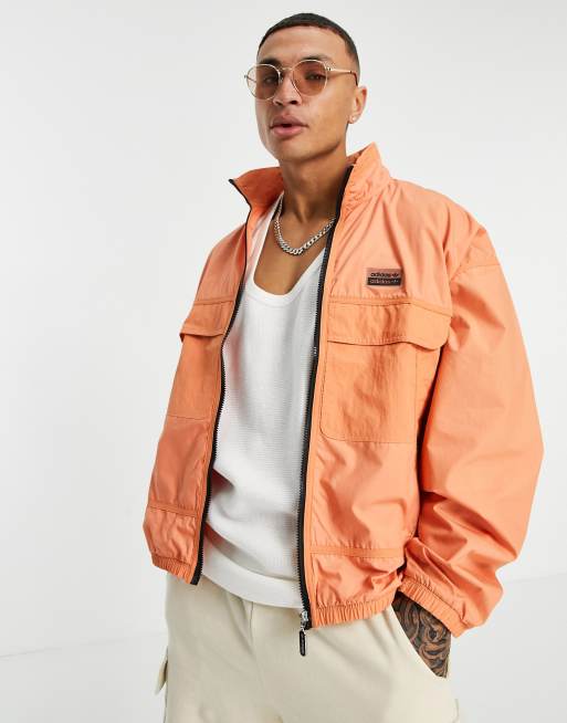 Adidas originals best sale jacket orange