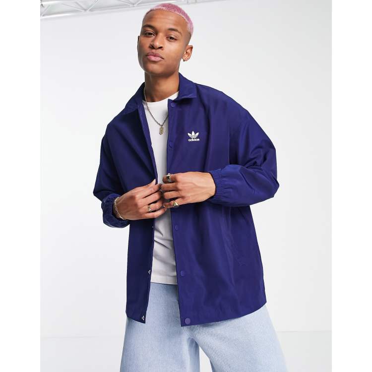 adidas Originals coach jacket in navy | ASOS