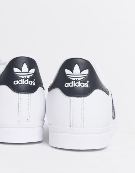 Adidas originals coast outlet star trainers in white