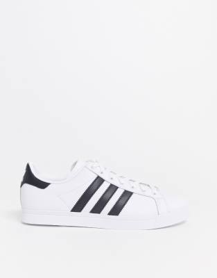 adidas black coast star trainers