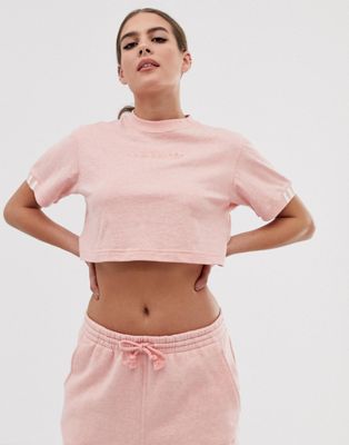 adidas pink crop top