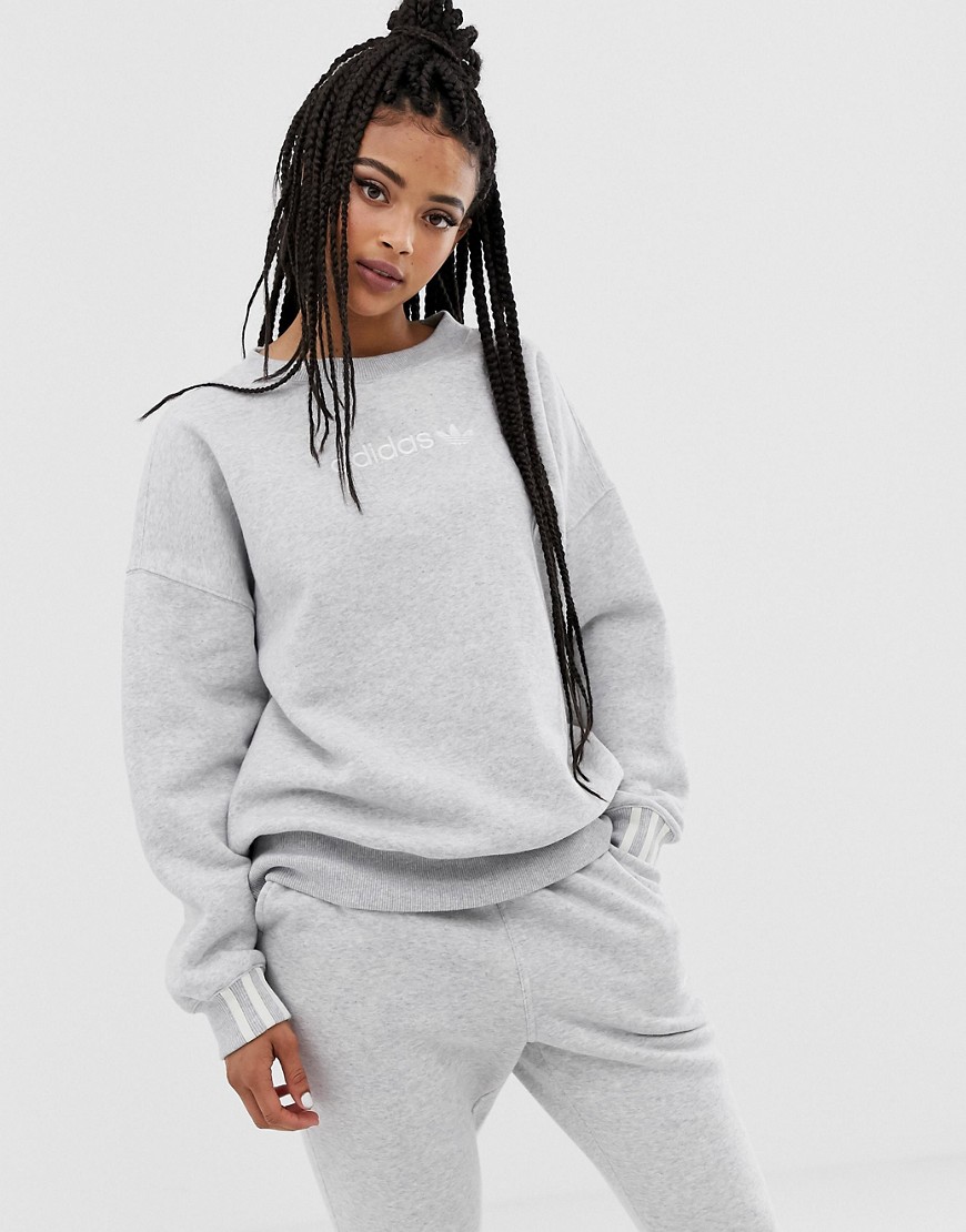 Adidas - Originals - Coeeze - Fleece sweatshirt in gemêleerd grijs