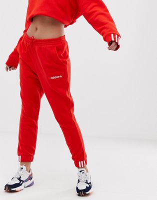 adidas jogging femme rouge