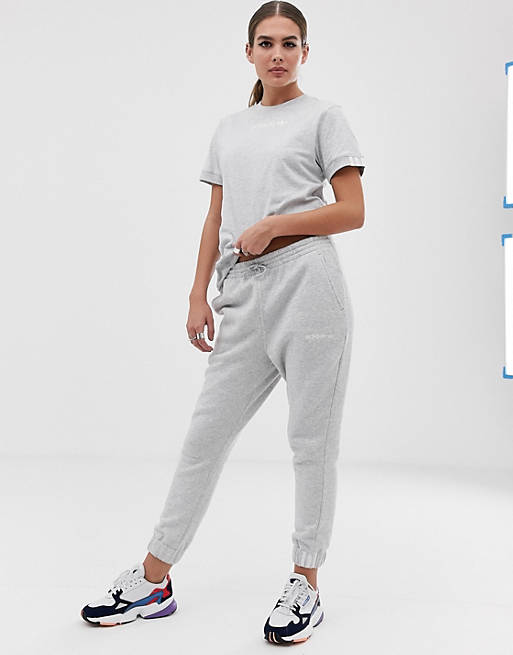 Meander sikkerhed Mainstream adidas Originals Coeeze sweat pant in grey heather | ASOS