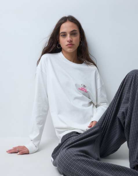 adidas Originals Coffee Club T-shirt met lange mouwen in wit - view 1