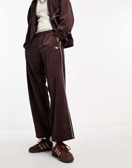 adidas Originals Colorado cord tracksuit set in brown