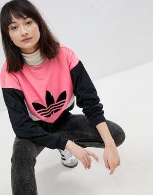 adidas pink and black hoodie