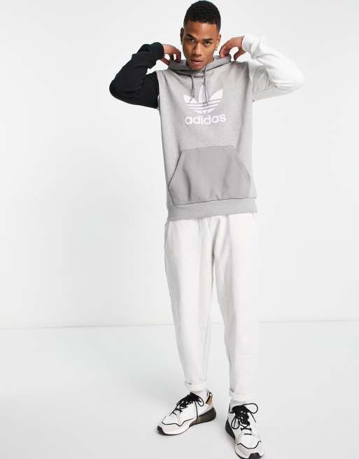 adidas blocked trefoil hoodie