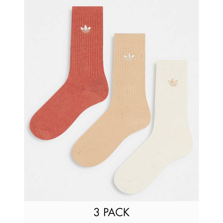 adidas Originals comfort 3-pack crew socks in multi | ASOS