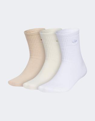 Adidas Originals Comfort 3-pack Crew Socks In Multi