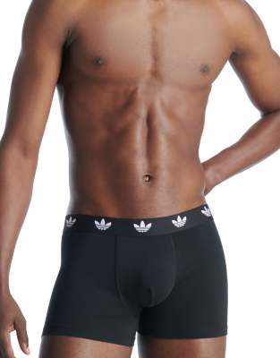 adidas Originals - Comfort Flex - Lot de 3 boxers en coton - Noir