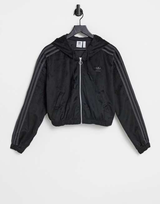 adidas Originals Comfy Cords velvet corduroy oversized zip