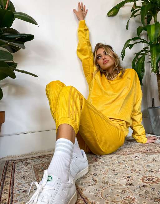 Mustard store adidas tracksuit