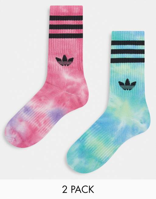 adidas Originals Confezione da 2 paia di calzini multicolore tie dye
