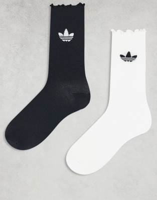 Calze Strega Donna 2 Paia Calzini Da Donna Comodo Nero & Bianco A Righe Sopra Calze A Righe - Foto 7