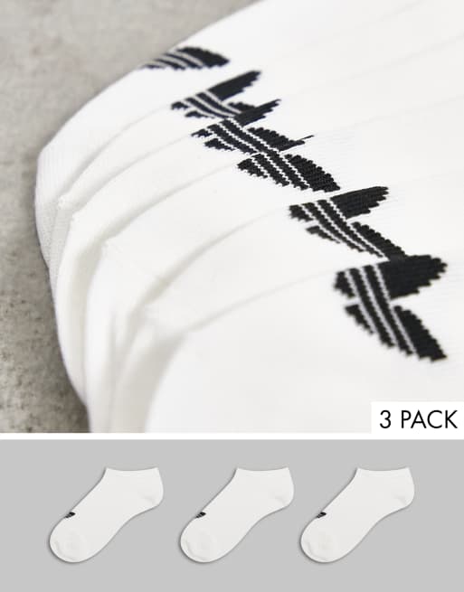 adidas Originals - Confezione da 3 paia di calzini bianchi con trifoglio