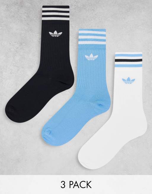 adidas Originals - Confezione da 3 paia di calzini multicolore con trifoglio