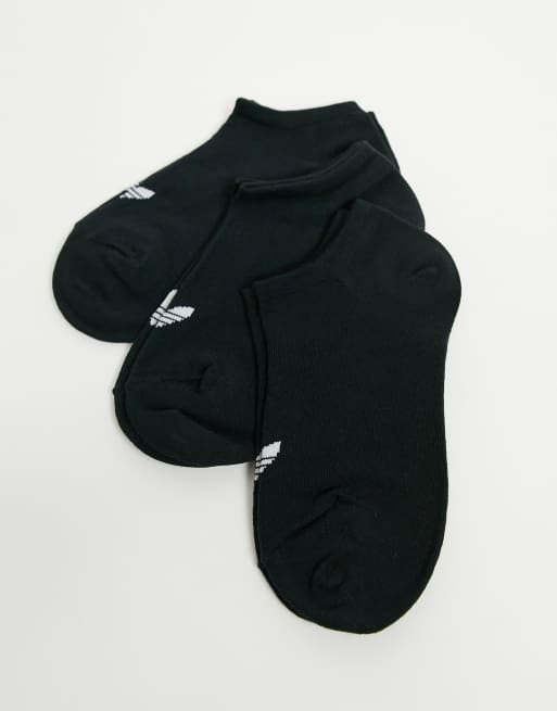 adidas Originals - Confezione da 3 paia di calzini neri con trifoglio  