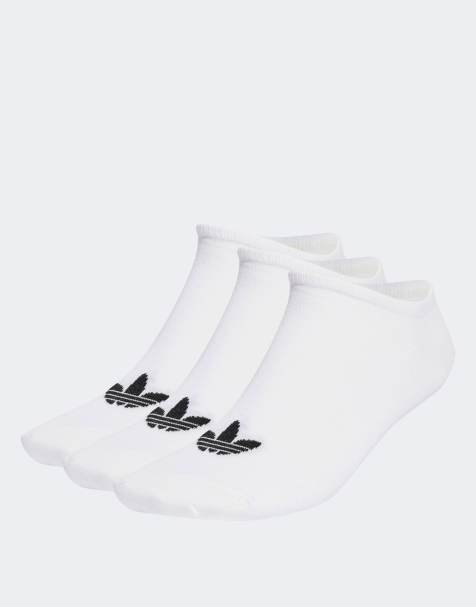 adidas Originals - Confezione da 6 paia di calzini bianchi con logo a trifoglio - view 1