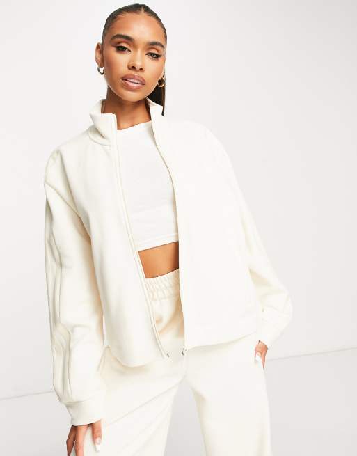 adidas Originals Contempo Chunky Stripes track top in off white | ASOS