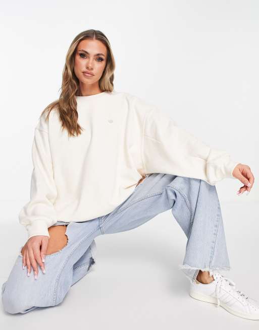 adidas Originals Contempo sweat in off white | ASOS