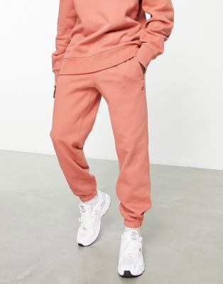 adidas Originals Contempo trefoil joggers in orange