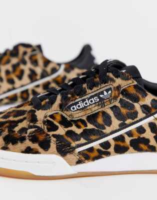 adidas continental leopard