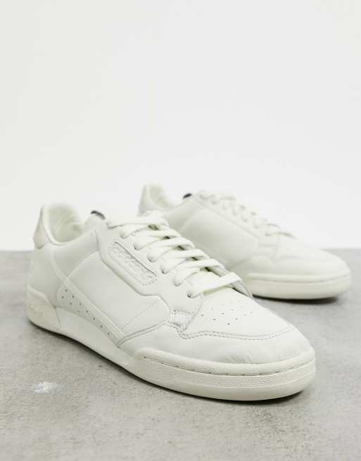 Adidas continental 80 blanc hot sale cassé