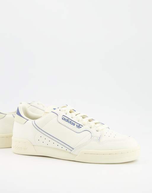 Adidas continental 80 blanc hot sale cassé