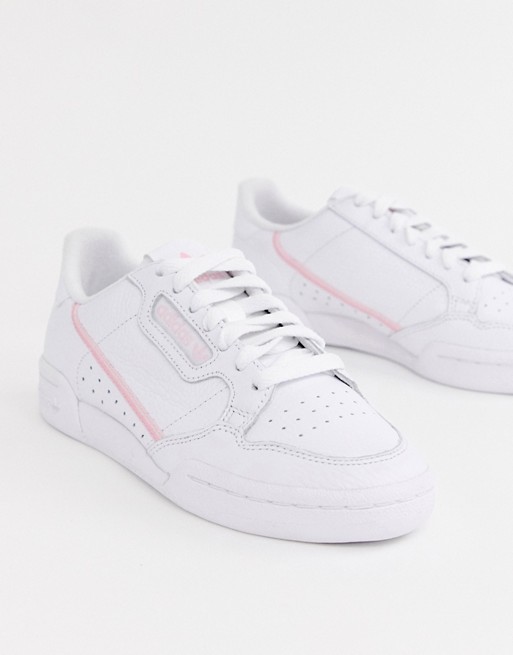 adidas Originals - Continental 80 - Baskets - Blanc et rose