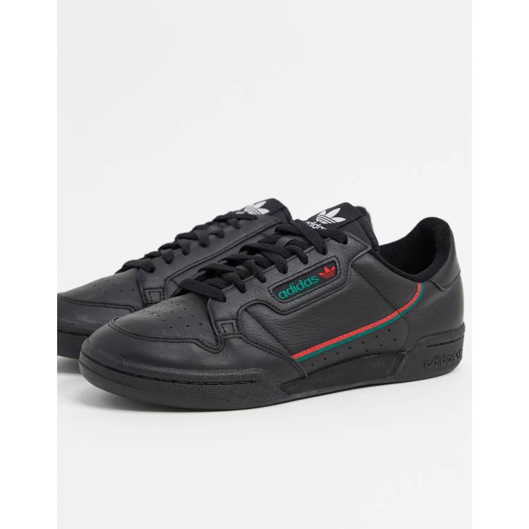 adidas Originals Continental 80 Sneaker in Schwarz Scharlachrot Collegegrun ASOS