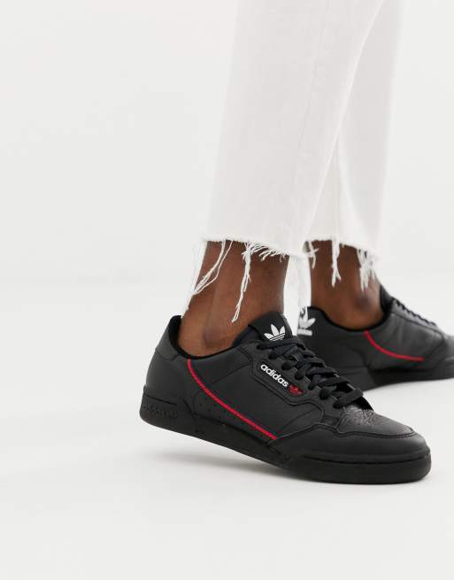 Adidas originals continental on sale 80 women's black